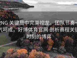 RNG 关键局中完美控龙，团队节奏一气呵成，好博体育官网 剖析赛程关键时刻的博弈